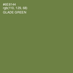 #6E8144 - Glade Green Color Image